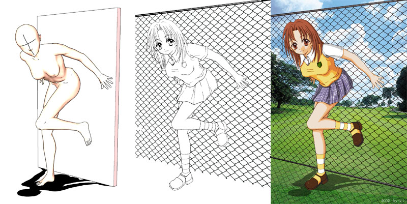  - Drawing Manga pose